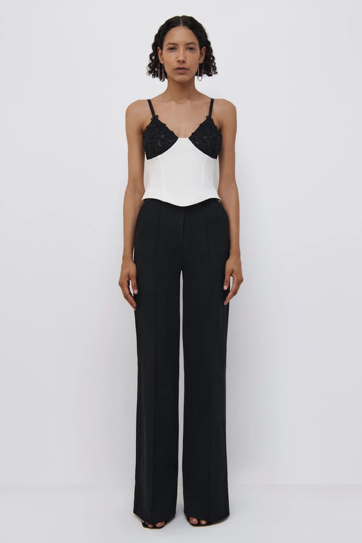 KASSANDRA BOOTCUT PANT - Black