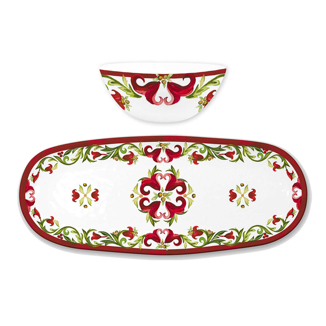 VISCHIO BOWL & TRAY GIFT SET