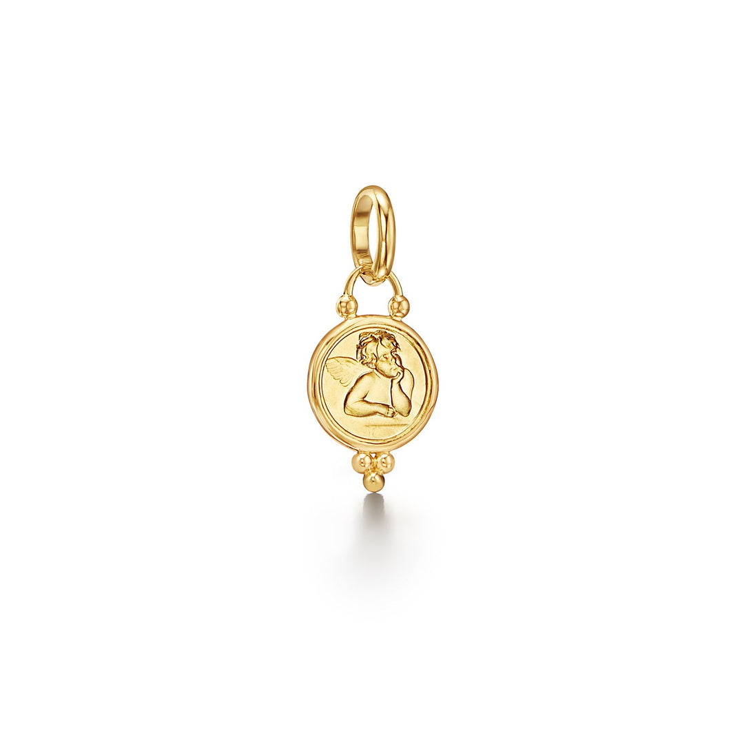 18K Small Angel Pendant