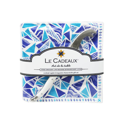 LE CADEAUX CCGS-256SAN SANTORIN COCKTAIL NAPKIN&KNIFE