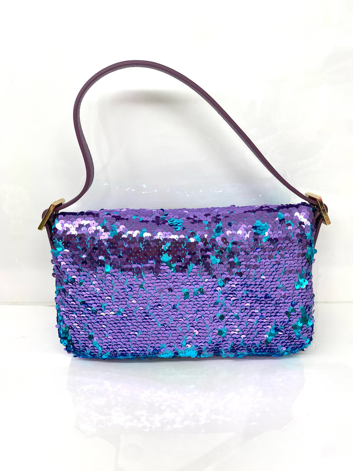 HABIBI PAILLETTES BAg - blue sequins