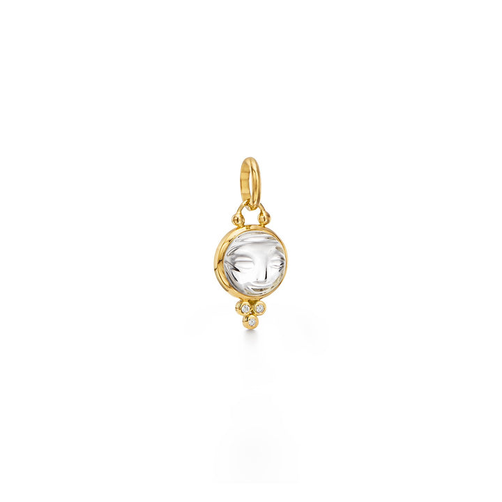 18K Moonface Pendant 15mm