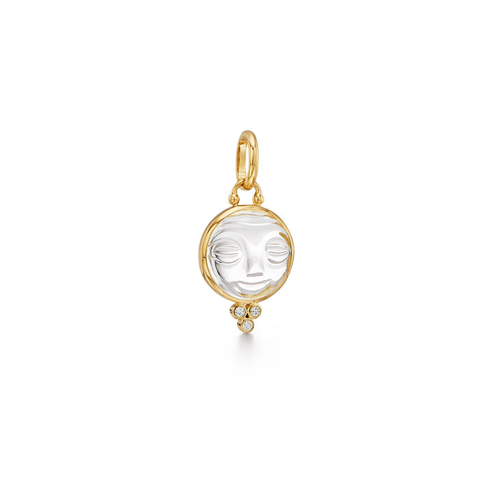 18K Moonface Pendant 15mm