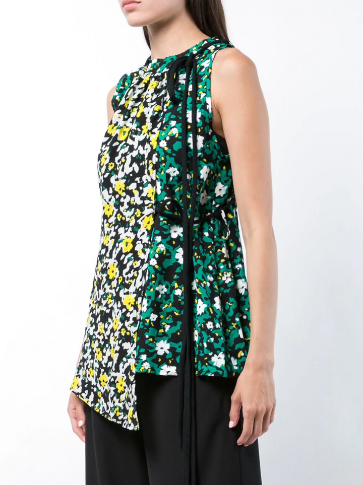 Floral Asymmetrical Top - Multi