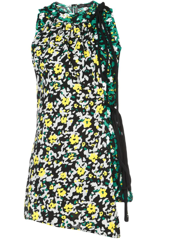 Floral Asymmetrical Top - Multi