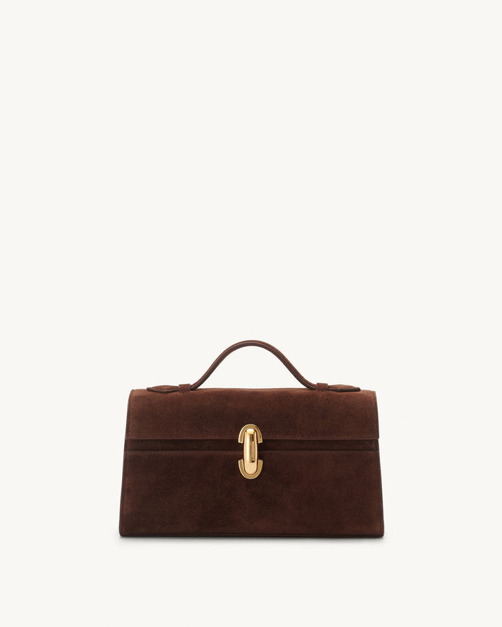 Symmetry Pochette - Espresso Suede
