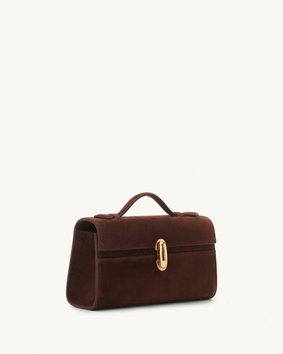 Symmetry Pochette - Espresso Suede