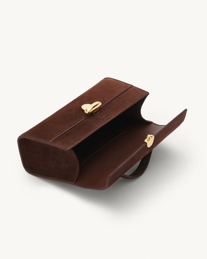 Symmetry Pochette - Espresso Suede