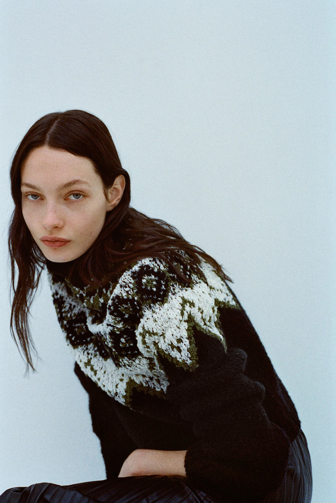 Lizzy Sweater in Textured Fairisle - More Colors Available