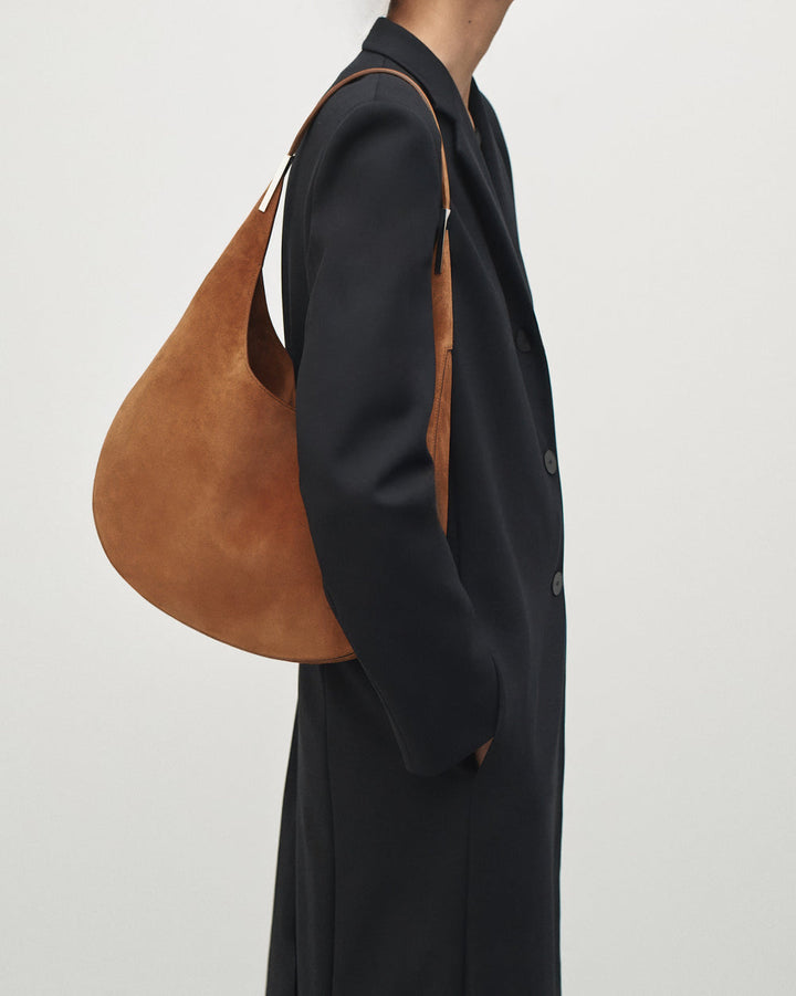 Florence Hobo in Suede - Brown