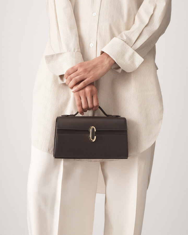 Symmetry Pochette Smooth Calf - Dark Brown