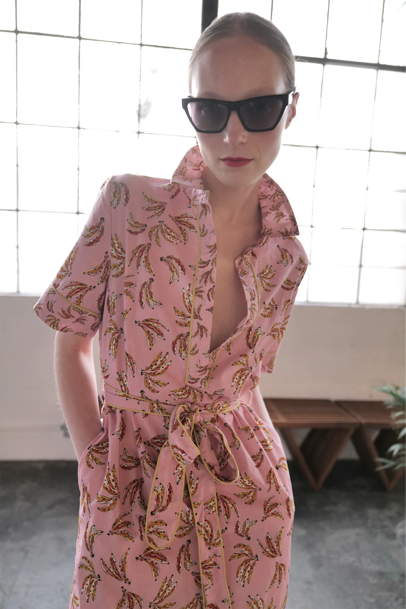 Polo Shirt Dress - Bananas