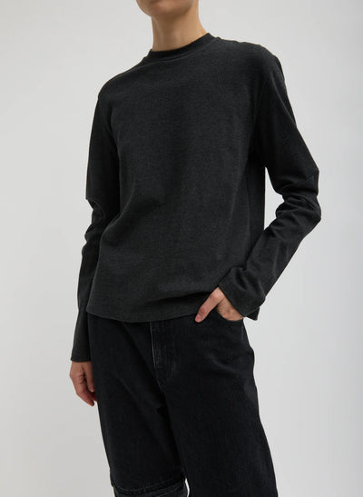 Perfect T-Shirt With Gusset Elbow Sleeve - Charcoal Grey