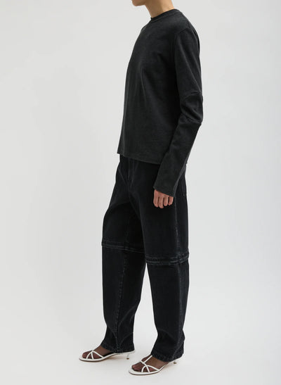 Perfect T-Shirt With Gusset Elbow Sleeve - Charcoal Grey