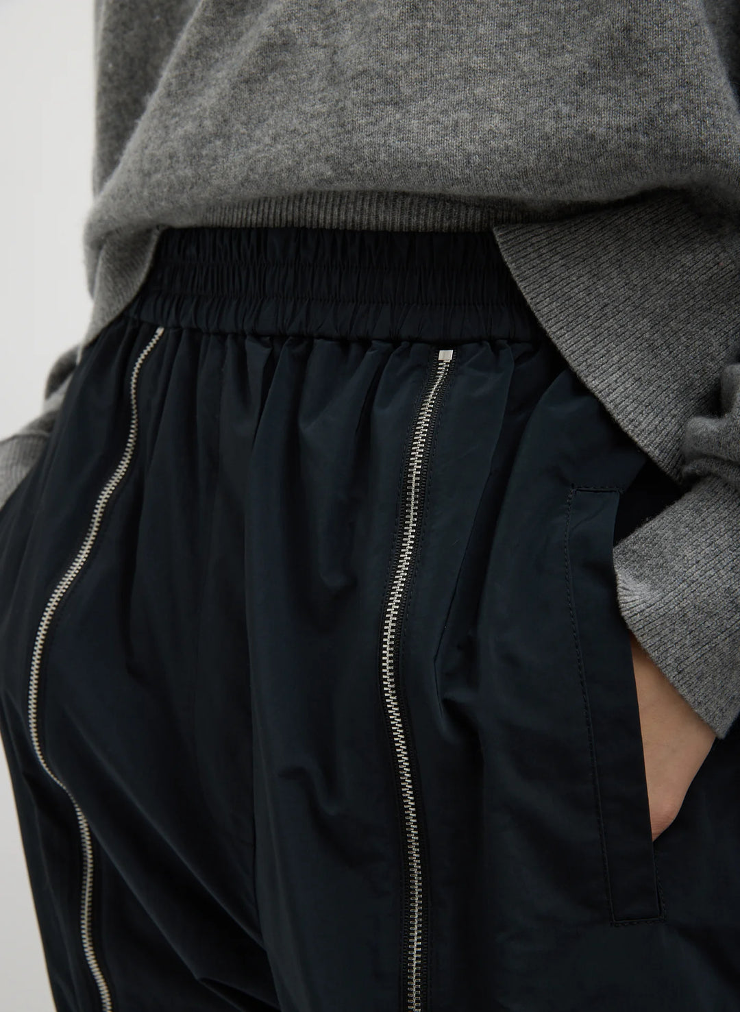 Nylon Zipper Jogger - Short - More Colors Available