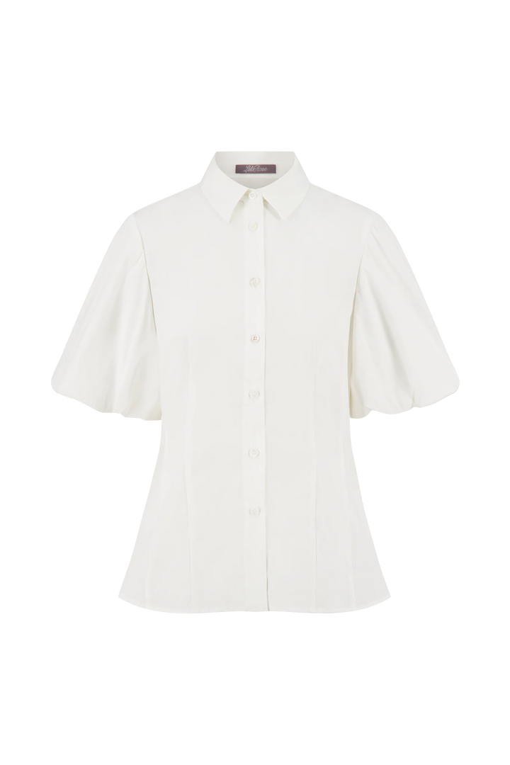 Cotton Poplin Full Sleeve Shirt - White