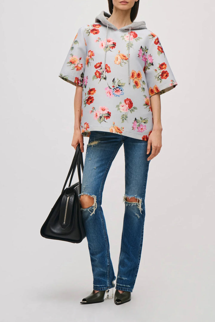 Aine Shirt with Hoodie - Pink Multi