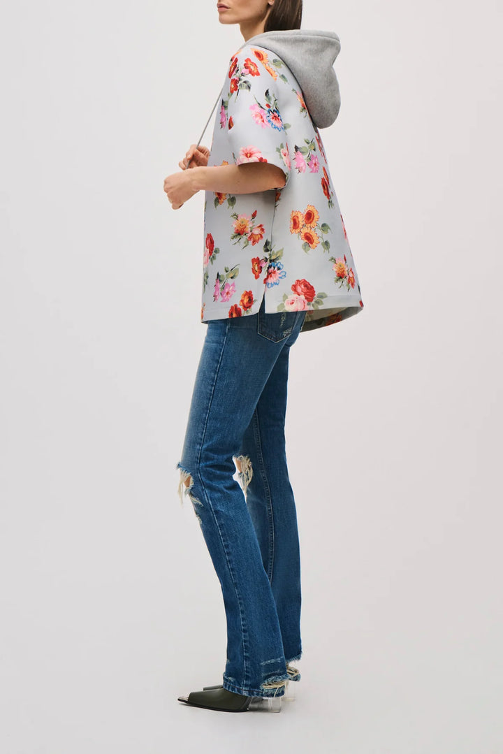 Aine Shirt with Hoodie - Pink Multi