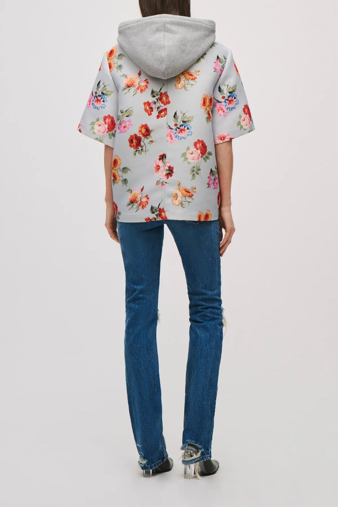 Aine Shirt with Hoodie - Pink Multi