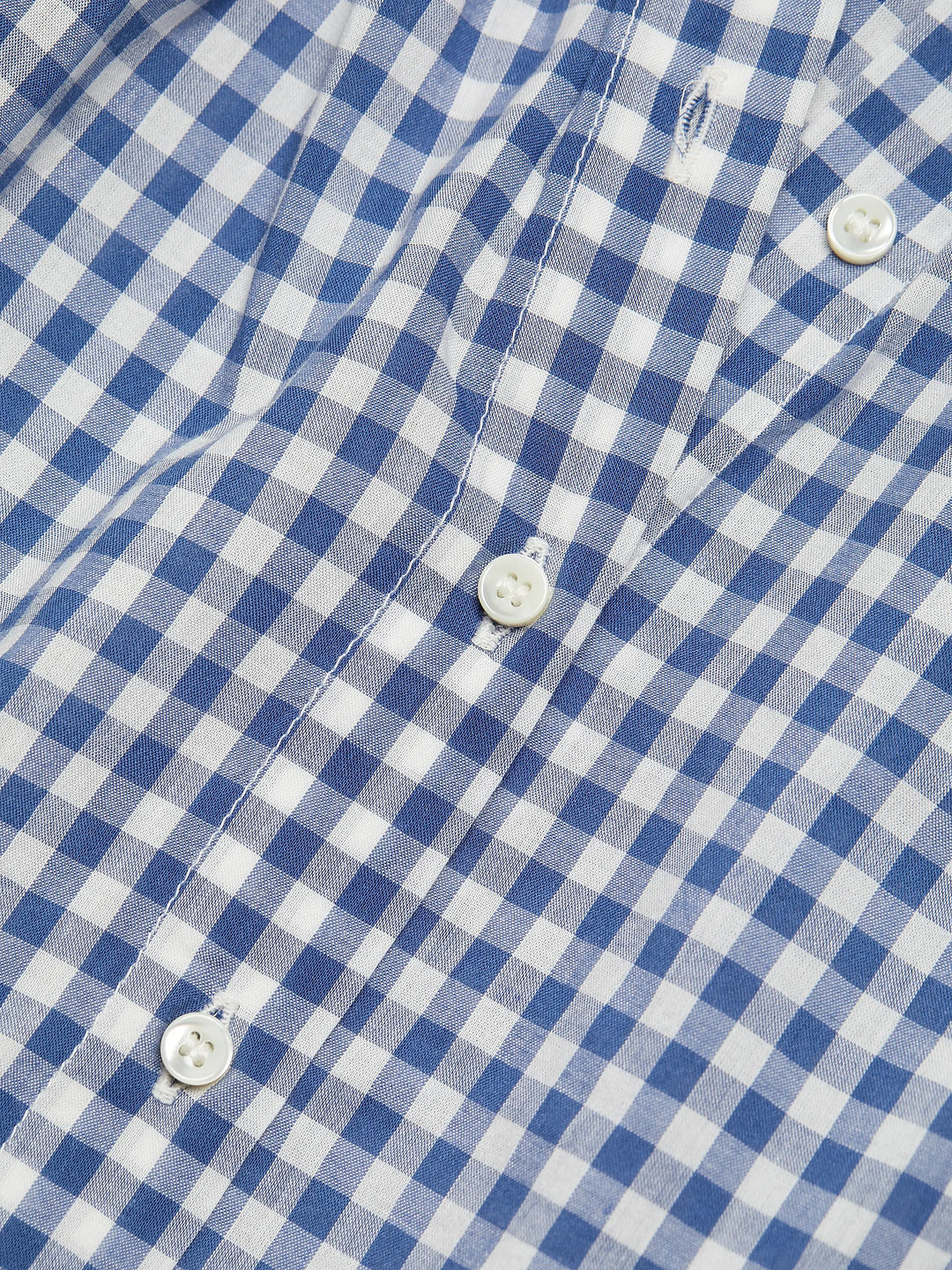 June Gingham Top - Navy