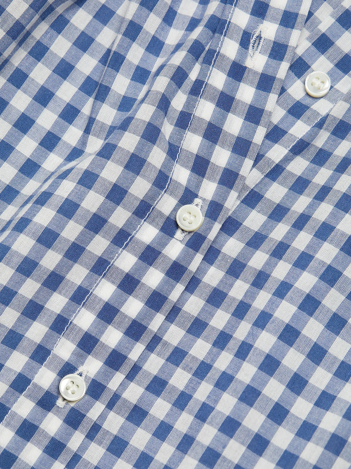 June Gingham Top - Navy