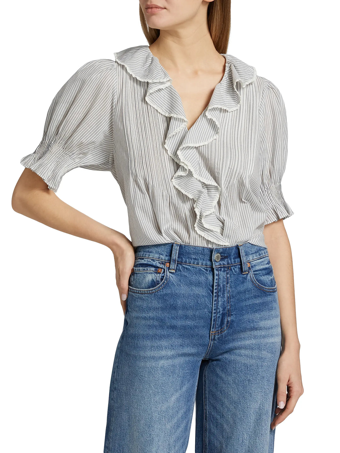 Henri Top - White Multi