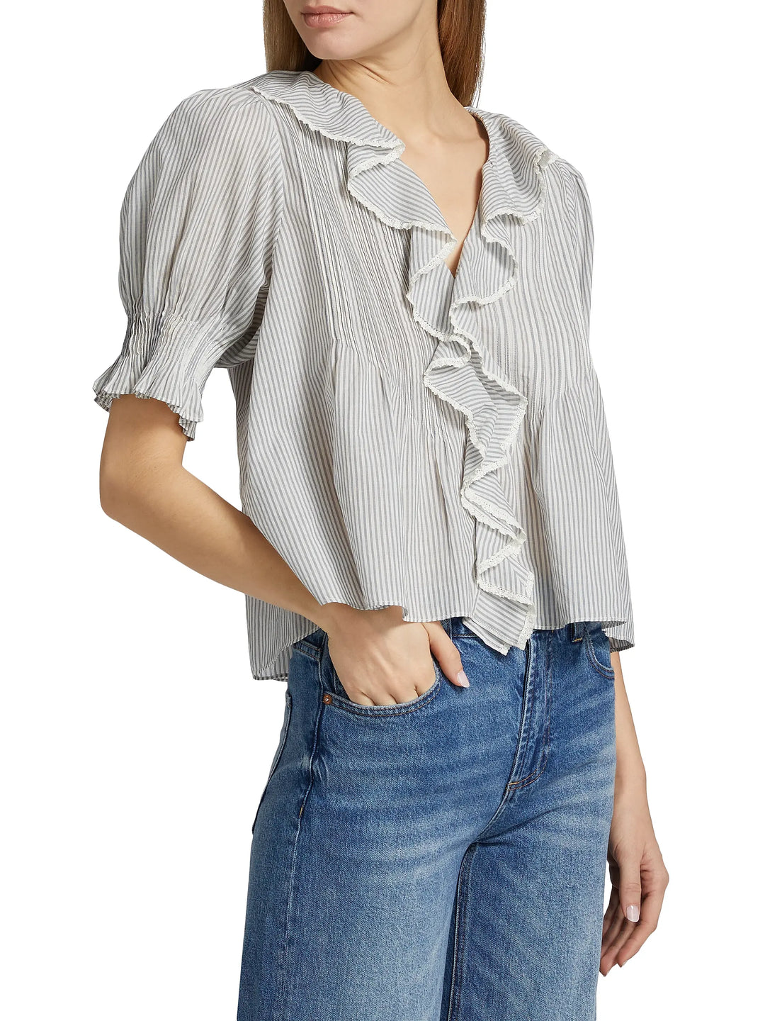 Henri Top - White Multi