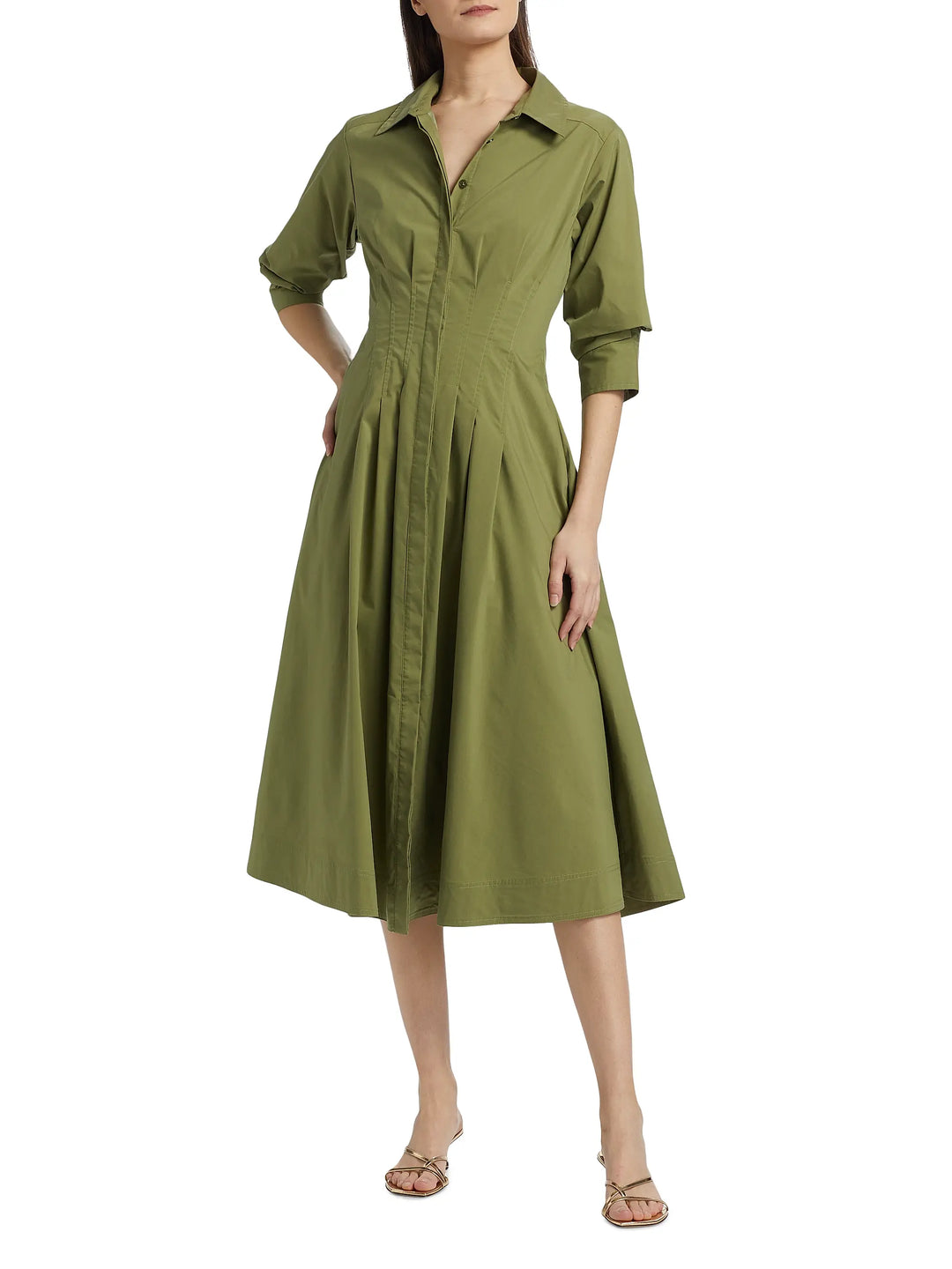 Jonathan Simkhai - Jazz Pintuck Midi Dress - More Colors Available