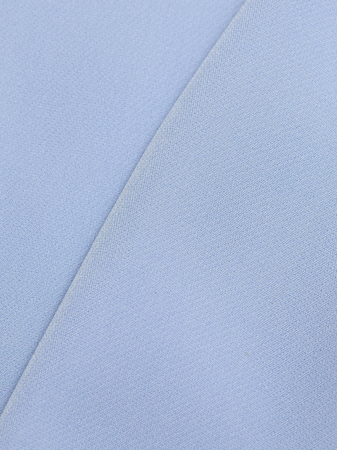 Crepe Beaded Neck Column Gown - Light Blue