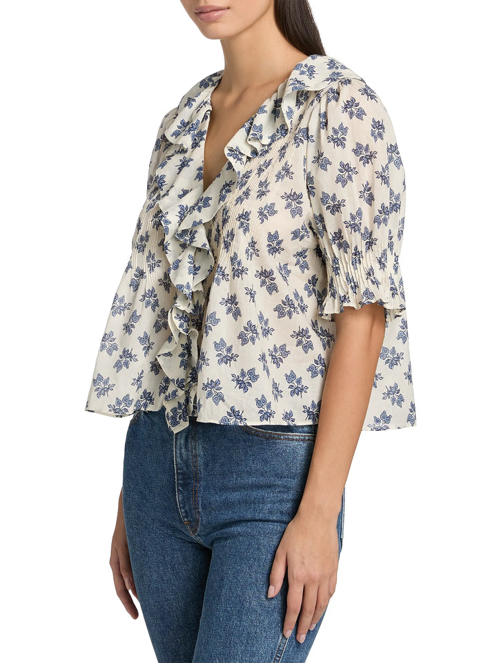 Henri Top - White Multi