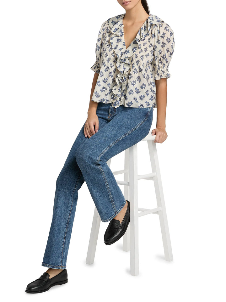 Henri Top - White Multi