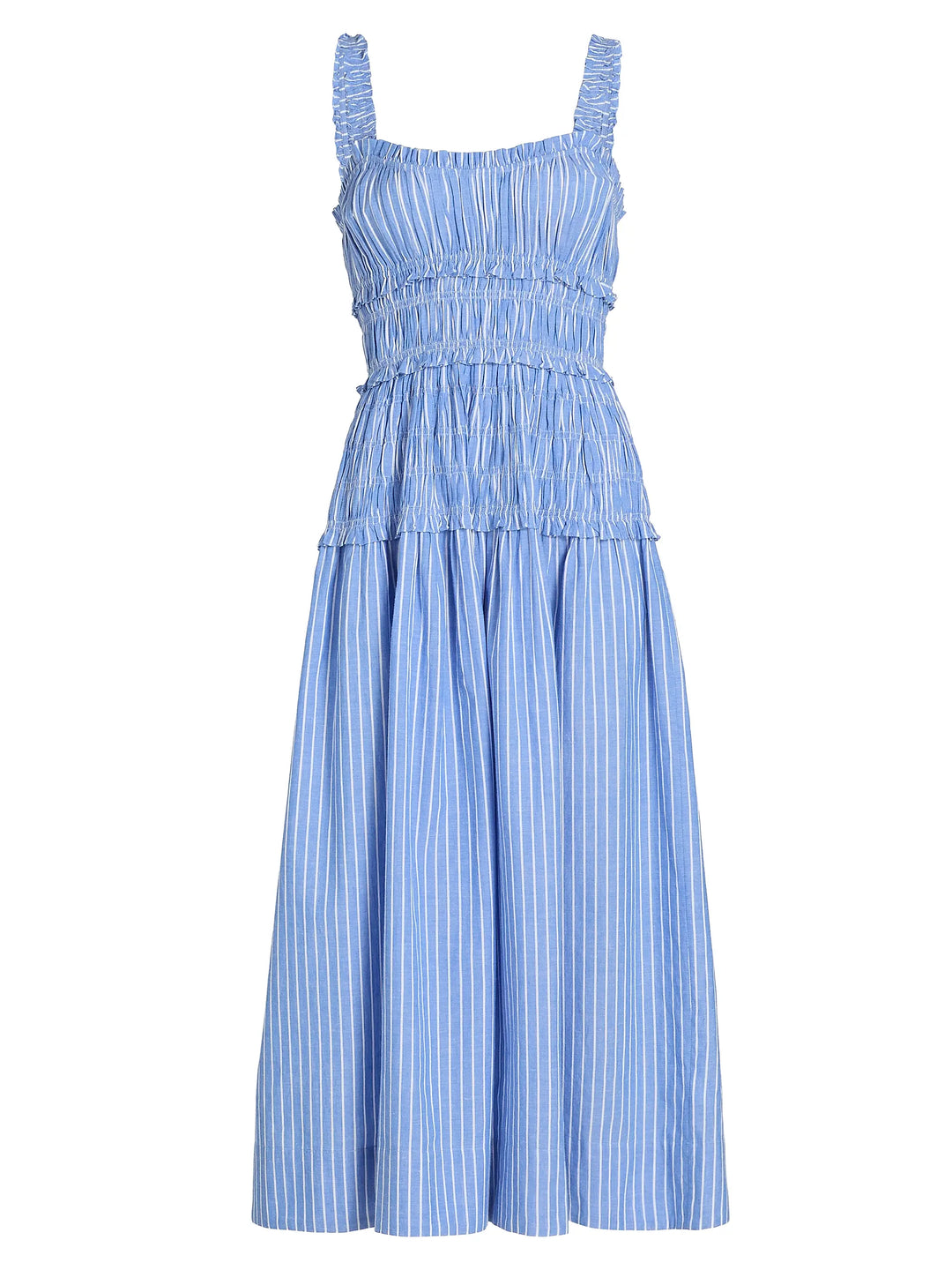 Marianne Smocked Midi-Dress - Blue Multi Coplons Marianne Smocked Midi-Dress - Blue Multi Coplons