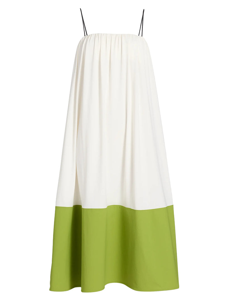 Saria Dress - white/lime