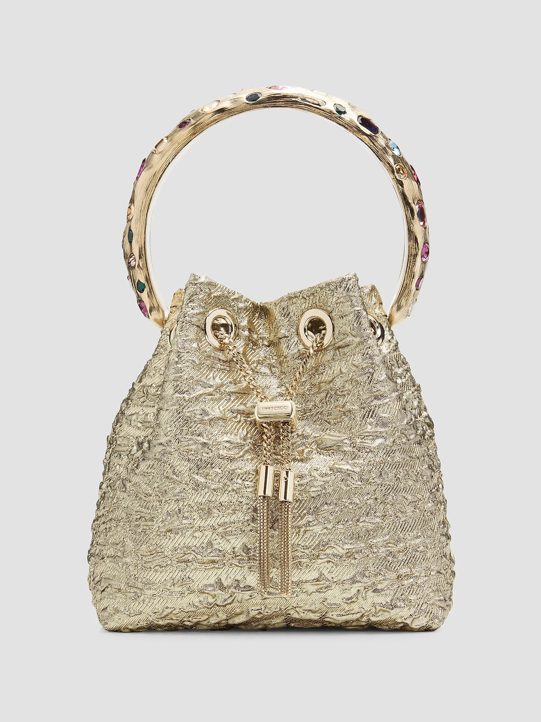 Bon Bon Drawstring Top Handle Bag - Gold