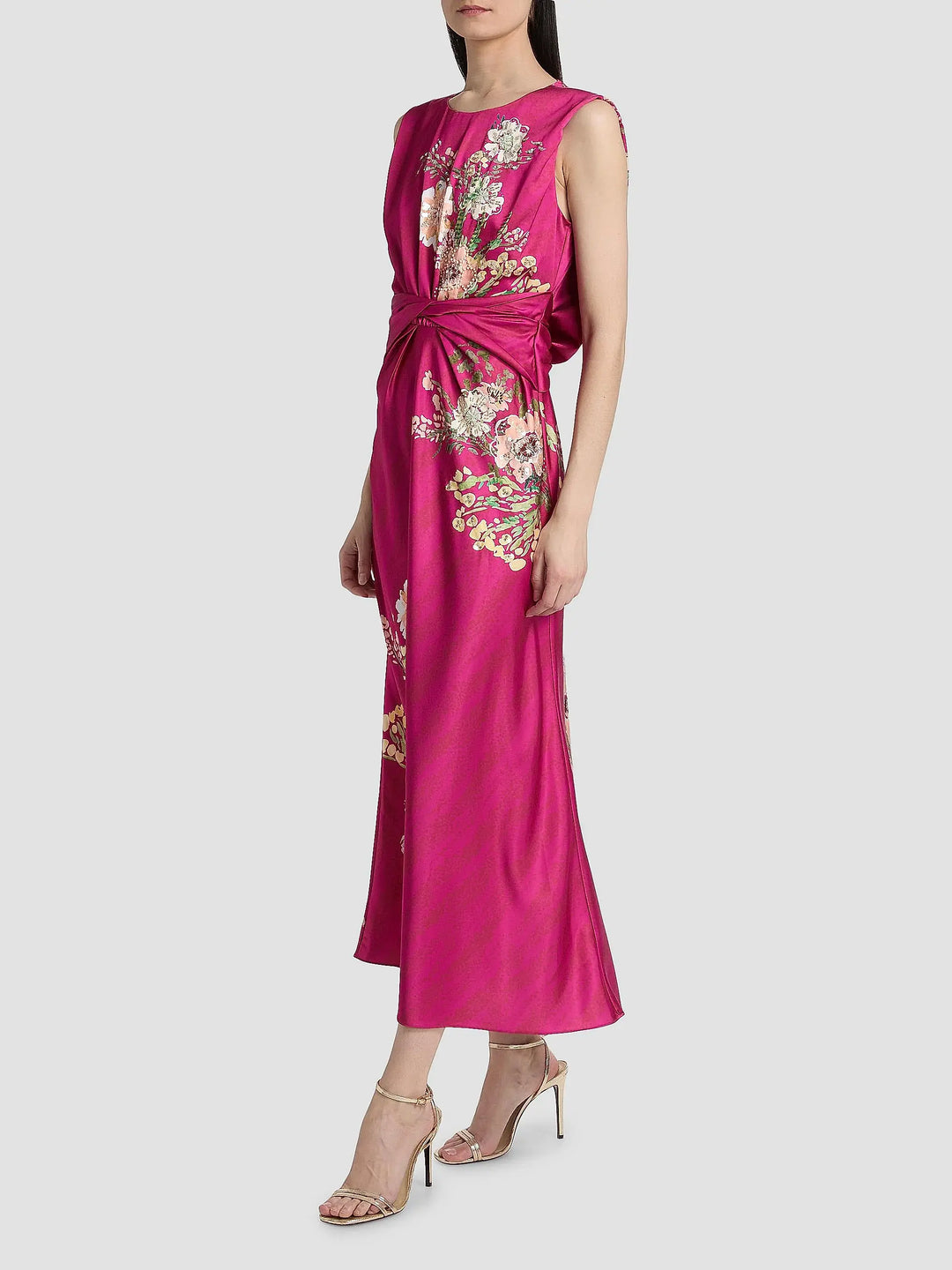 Gwen Dress - Aster Bouquet Placement