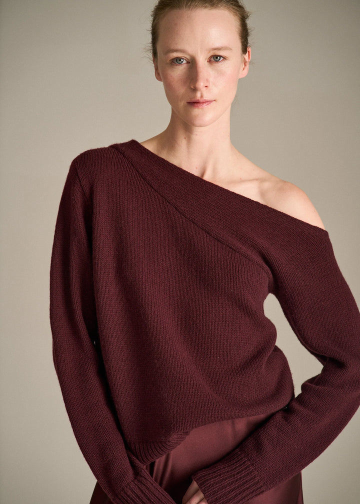 Camille Sweater - Garnet