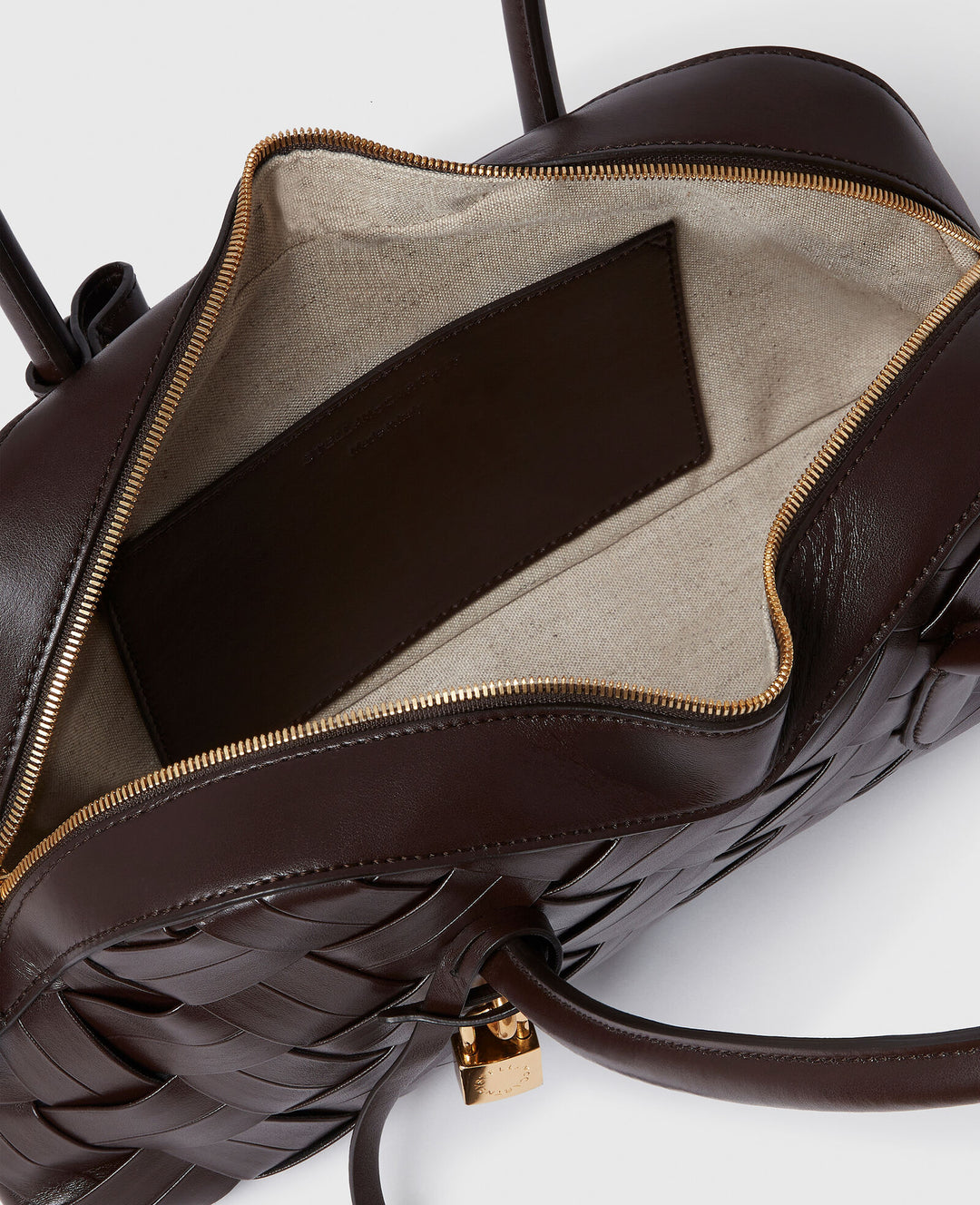 Stella Ryder Woven Shoulder Bag - Chocolate