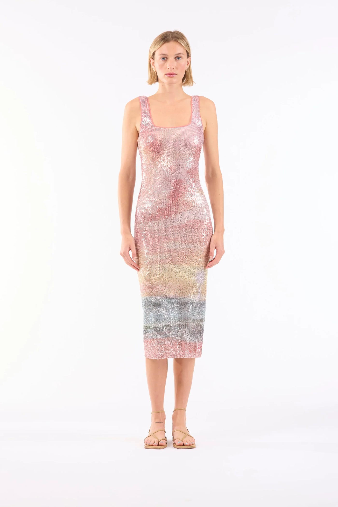 Catch A Wave Tank Dress - Sparkling Surf