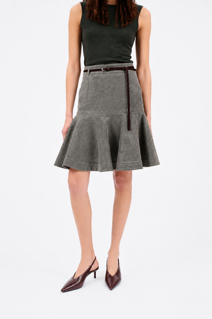 Flared Skirt - Grey