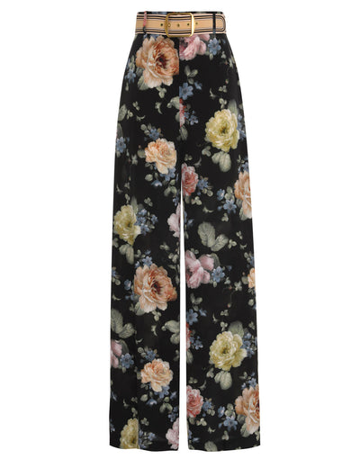 LUMINOSITY TROUSER - Multi Floral Black