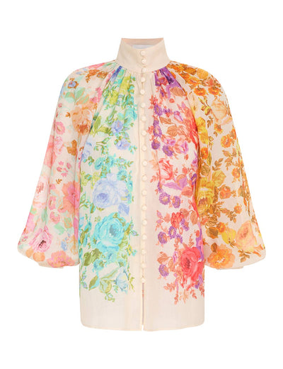 RAIE BILLOW BLOUSE - Multi Floral