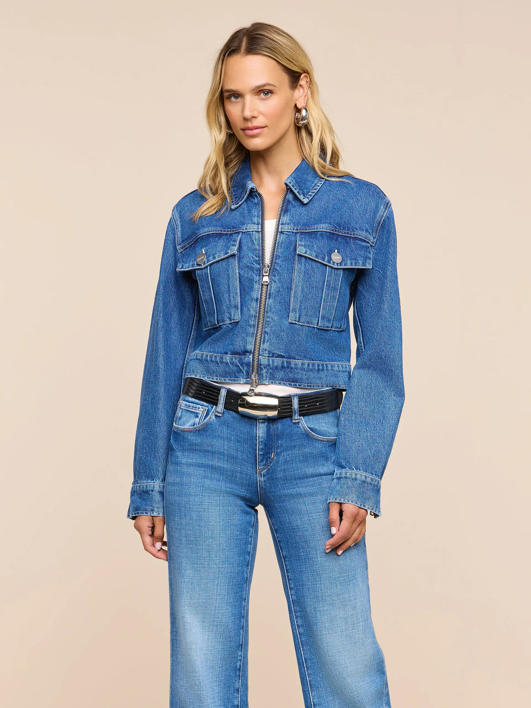 Micah Denim Jacket - Medium Blue