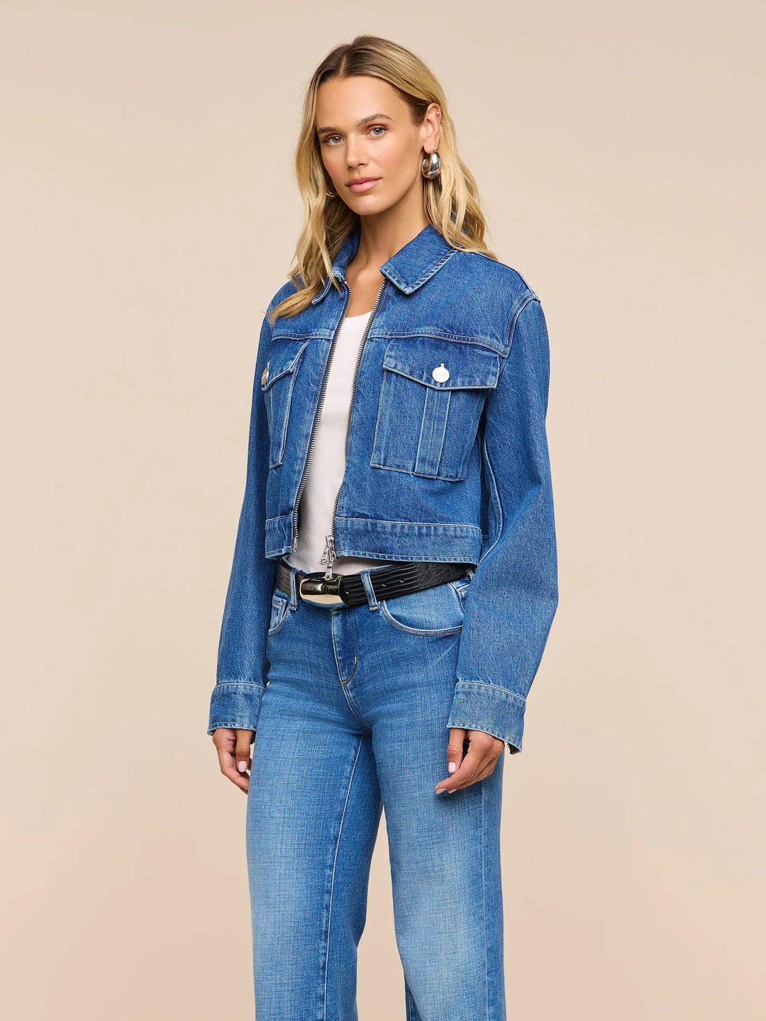Micah Denim Jacket - Medium Blue