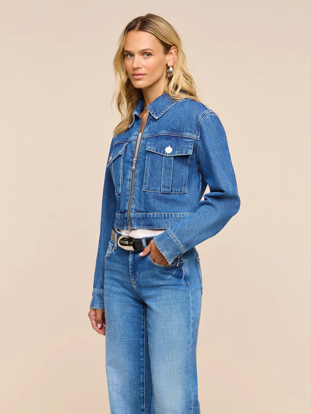 Micah Denim Jacket - Medium Blue