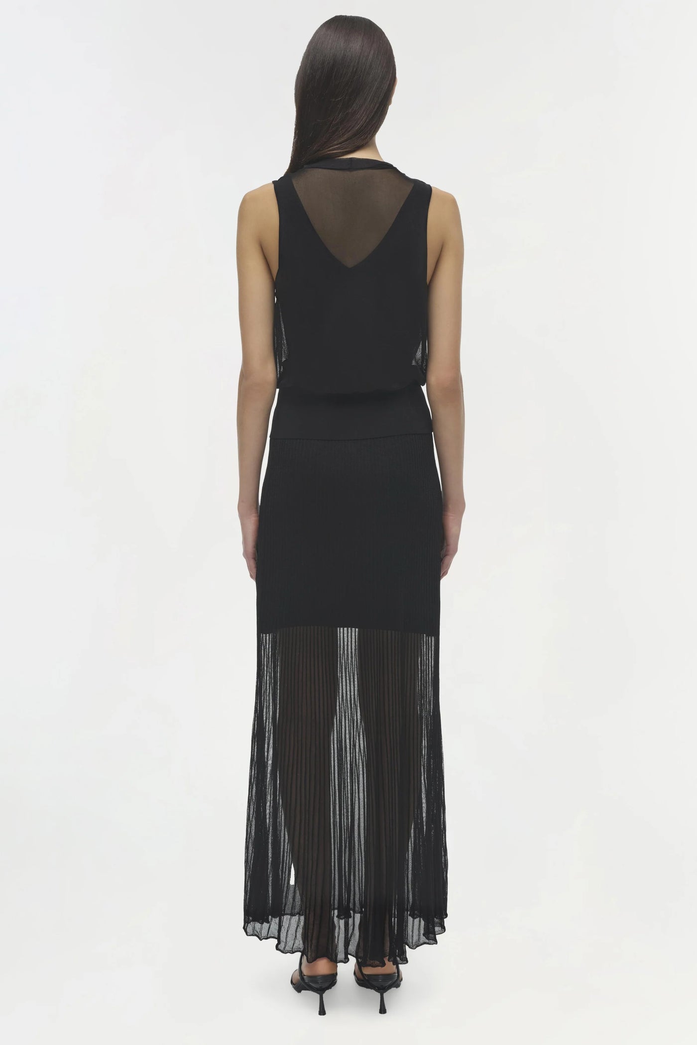 Gennie Knit Midi Skirt - Black