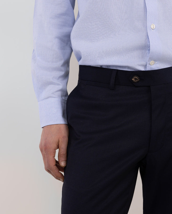 Washable Navy Suit Trouser