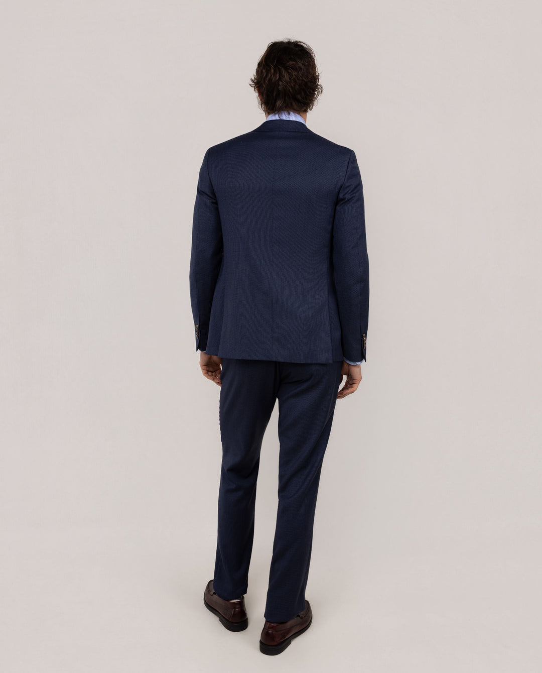 Washable Birdseye Suit Blazer - Navy