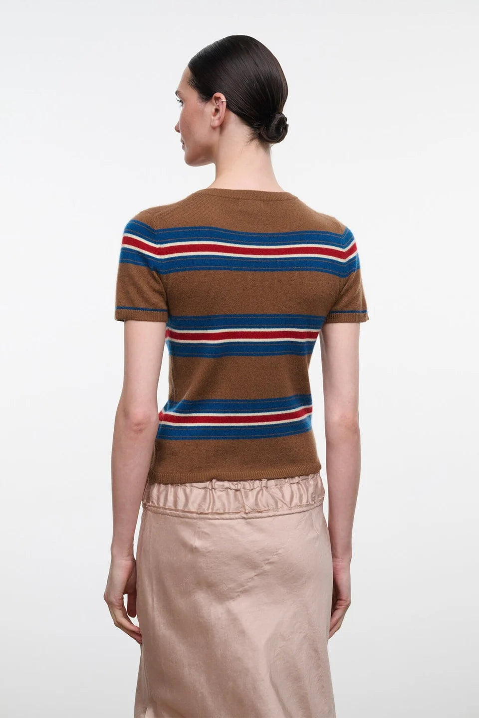 Easy Cashmere Tee - Brown Multi