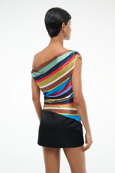 PHARE SILK TOP - MARKET STRIPE