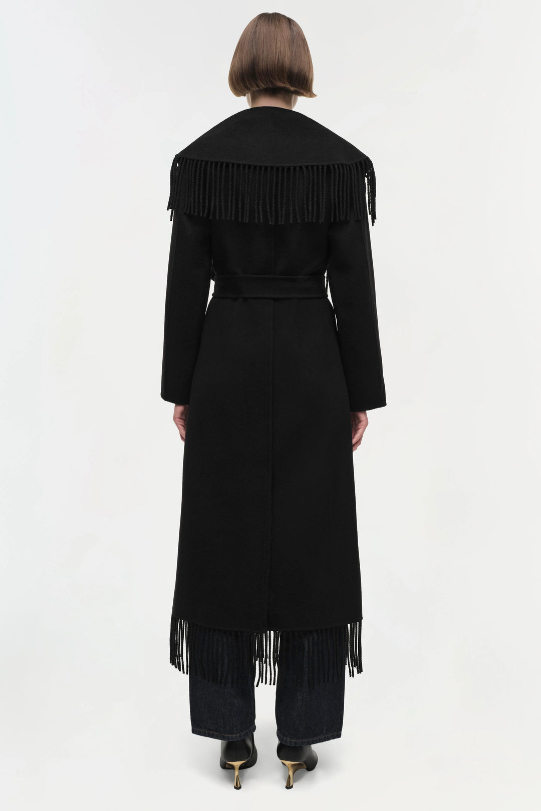 JONATHAN SIMKHA SI-6031 CARRIE FRINGE ROBE COAT 10
